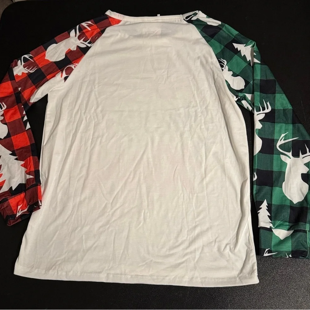 IPAJAMAS Dad Christmas Reindeer Shirt and Pants Pajama Set Great Gift Idea